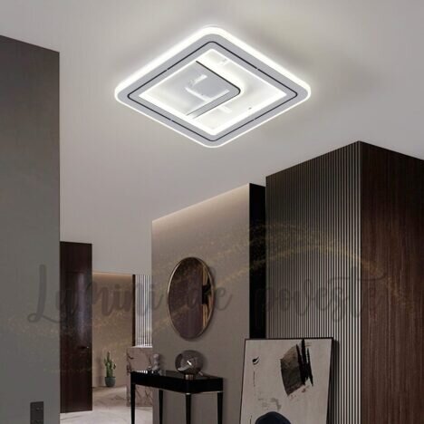 Aplica LED 72 W Twinkle Square, LED inclus, 3 surse de iluminare, Lumina: Cald, Natural, Rece, Echiv