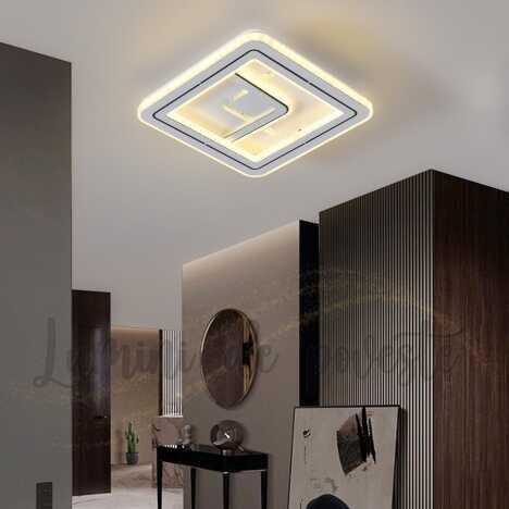 Aplica LED 72 W Twinkle Square, LED inclus, 3 surse de iluminare, Lumina: Cald, Natural, Rece, Echiv